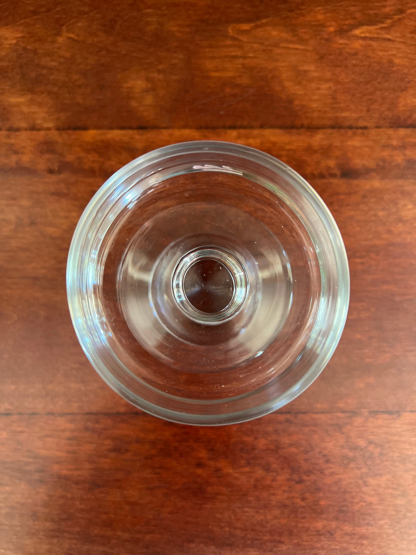 Glass Pillar Candle Holders, Set of 2