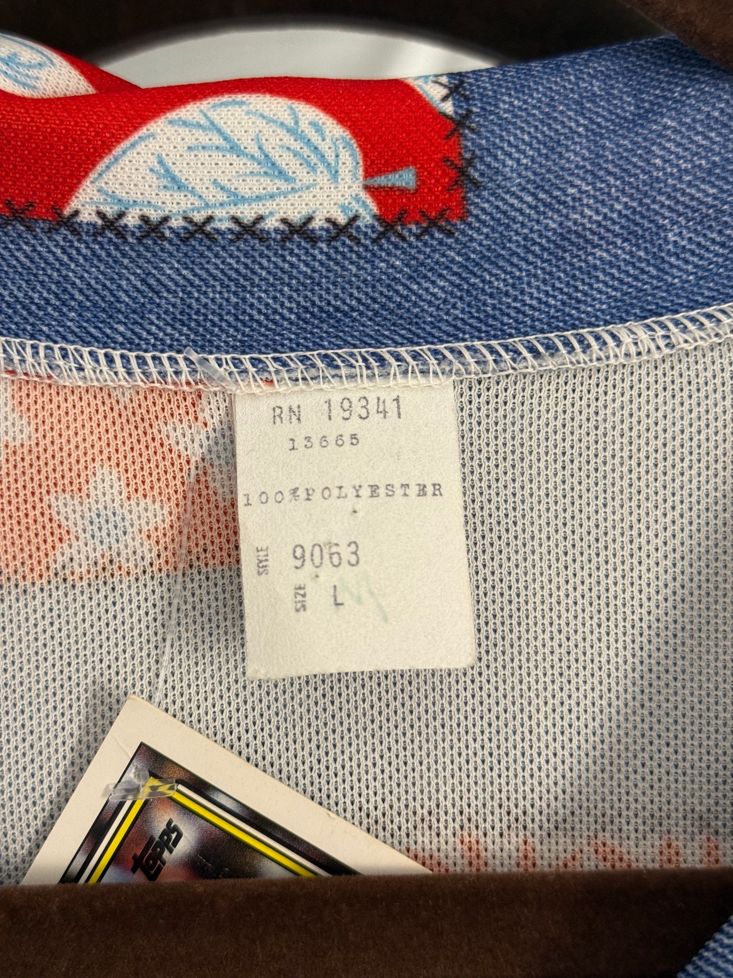 Diane Young Patchwork-Print Button-Down Shirt (1970's)