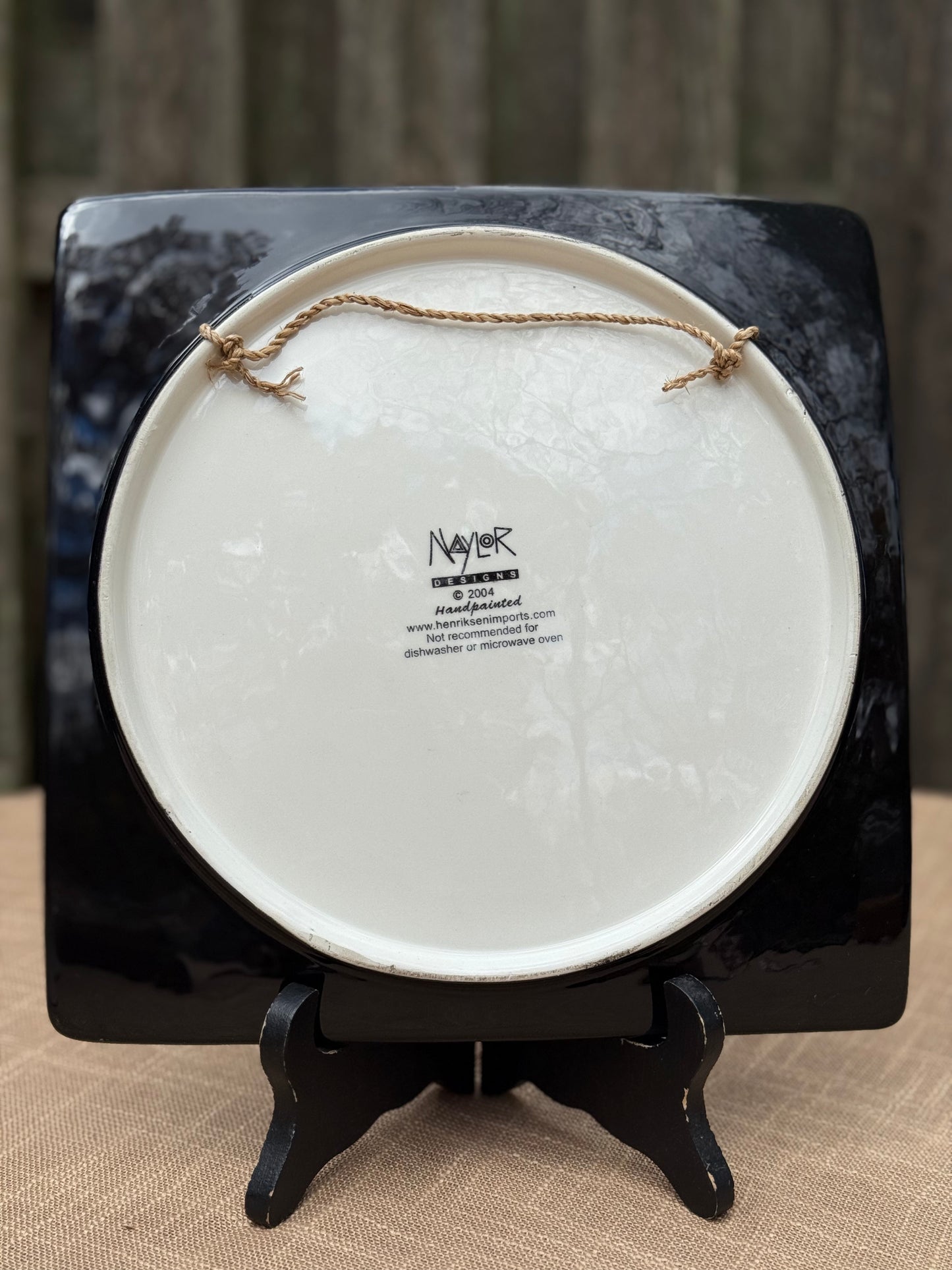 Naylor Handpainted Woman Drinking Coffe Wall Art (2004)