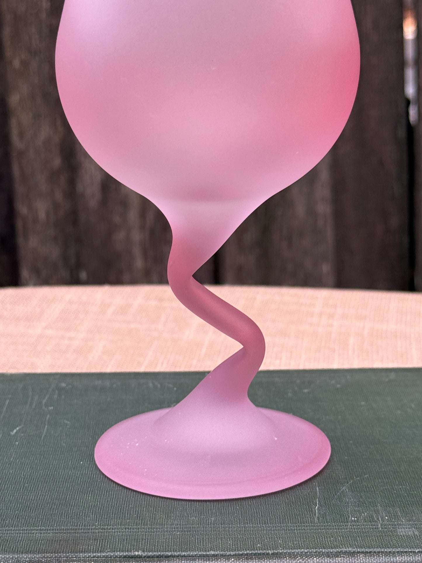 Libbey Frosted Tulip Stemware Glasses, Set of 5 (1970's-1980's)