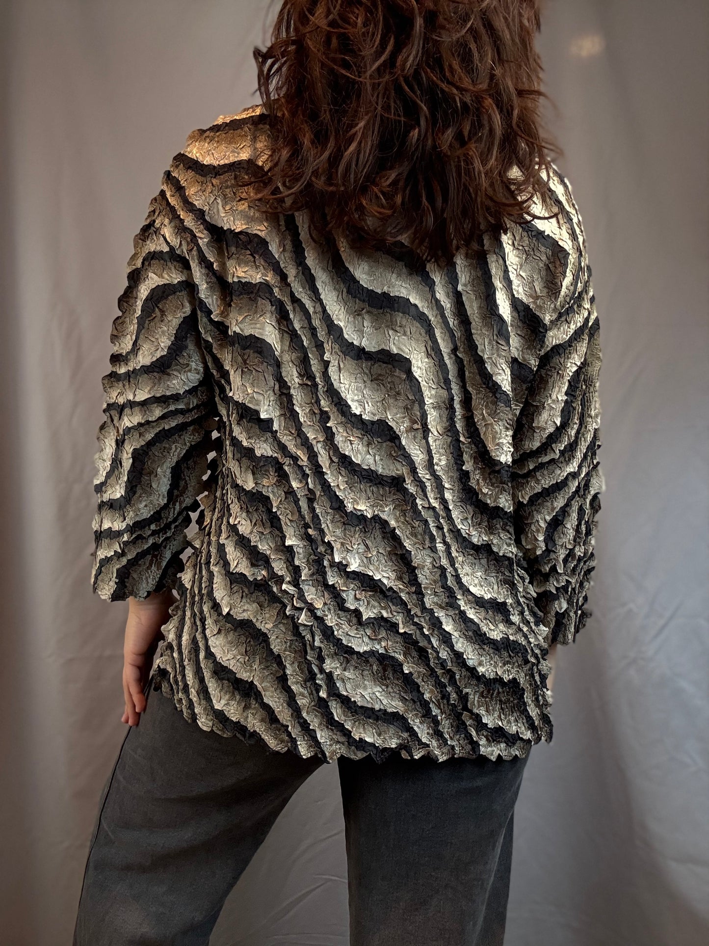 Petals Magic Scarf Slinky Shirt (1990's-Y2K)