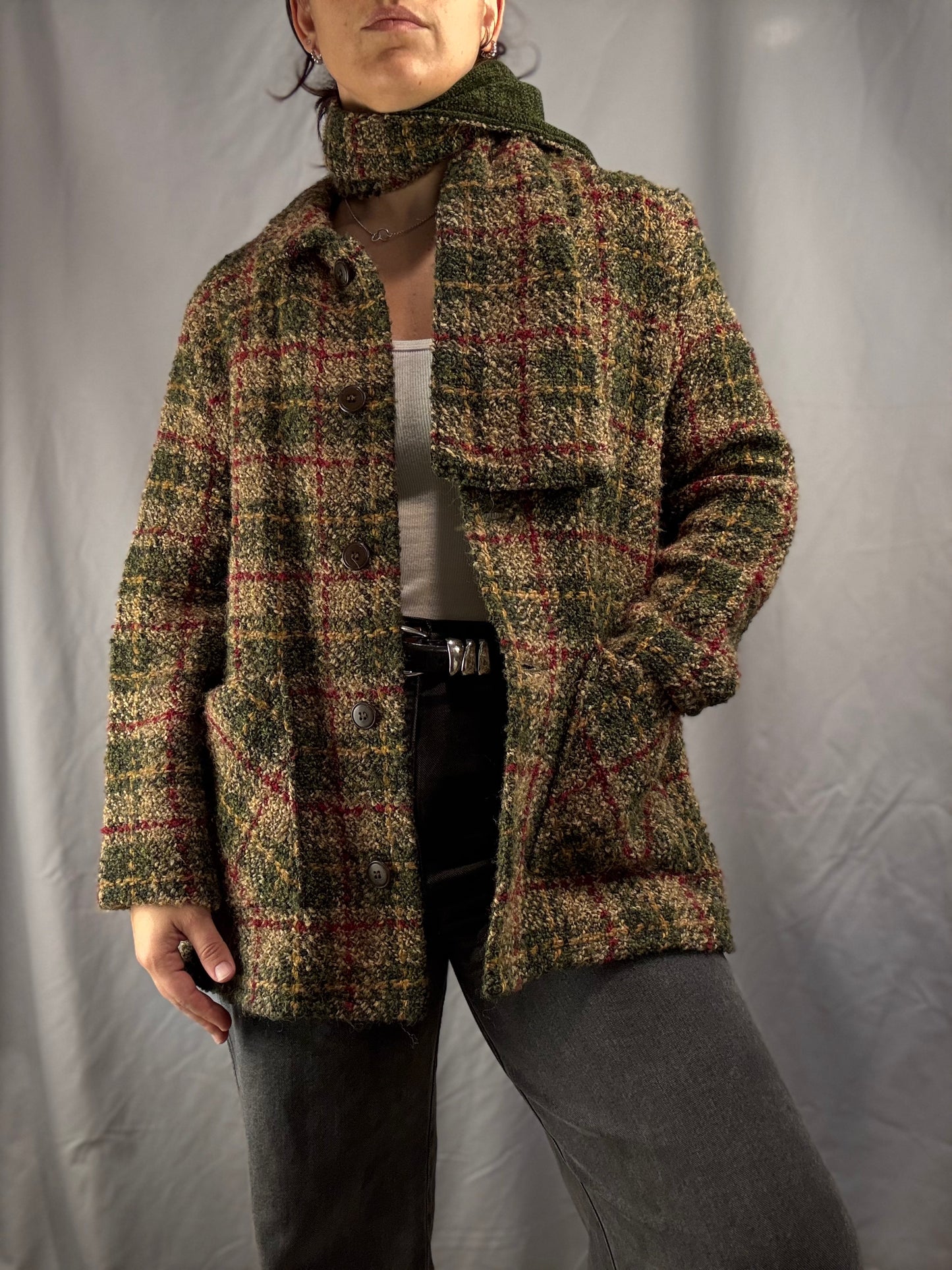 Blarney Woollen Mills Sweater w/ Scarf (1990's)