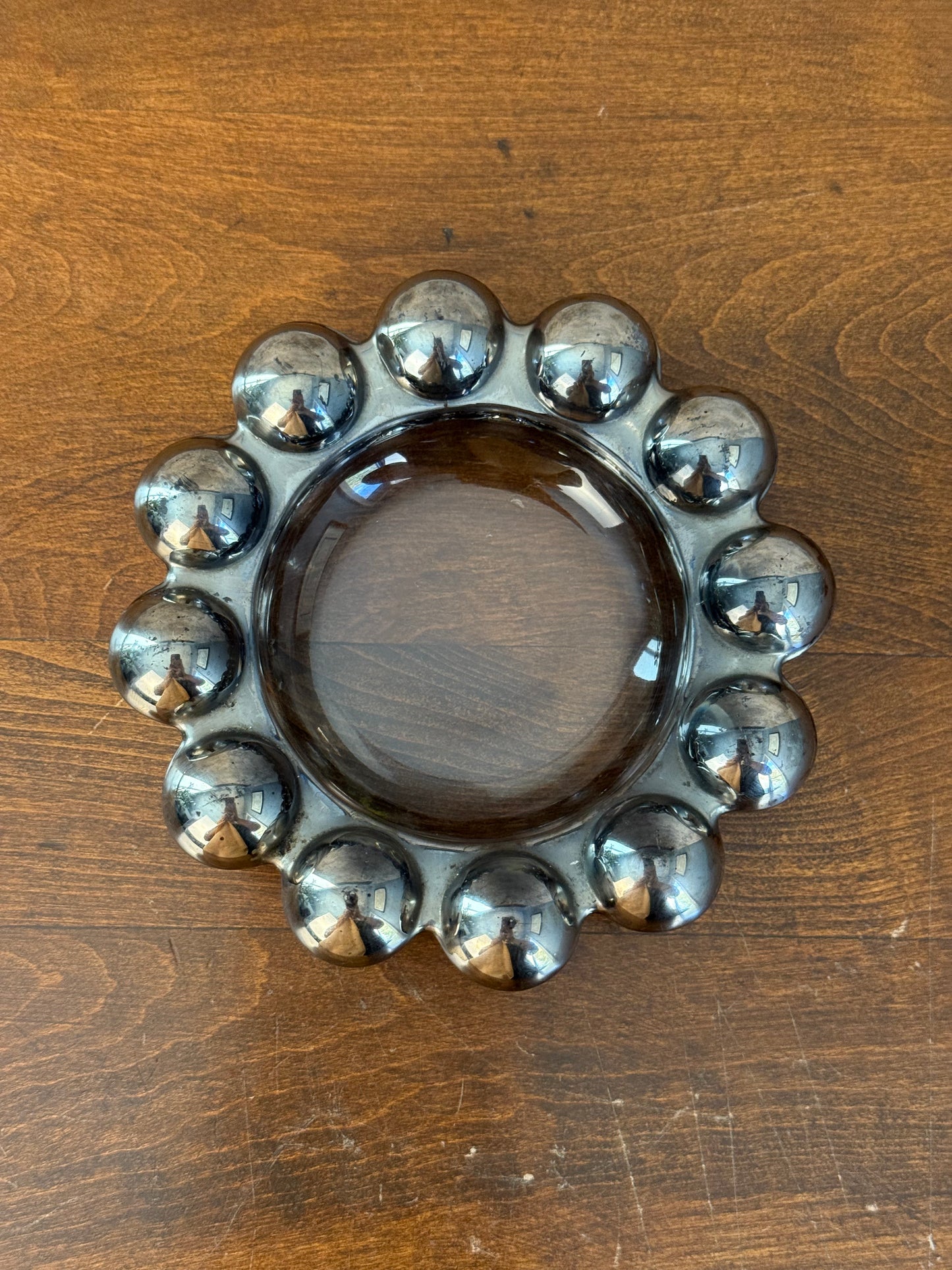 Anchor Hocking Boopie Bubble Glass Ashtray (1940's-1960's)