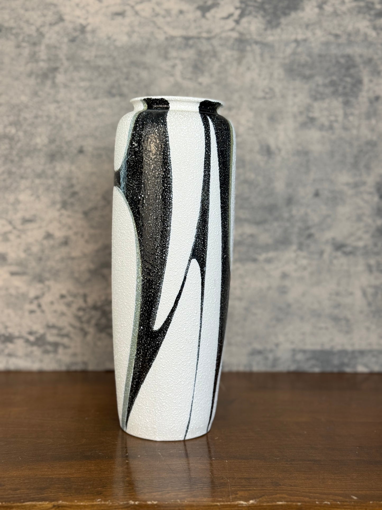 Mid-Century Style Textured Abstract Vase (1970's-1980's)