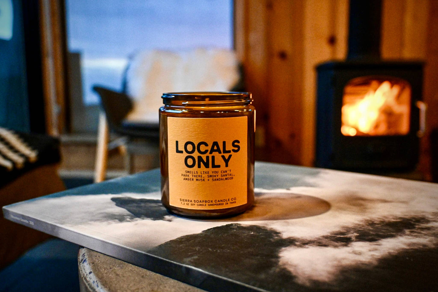 Sierra Soapbox 'Locals Only' Candle - Santal + Sandalwood
