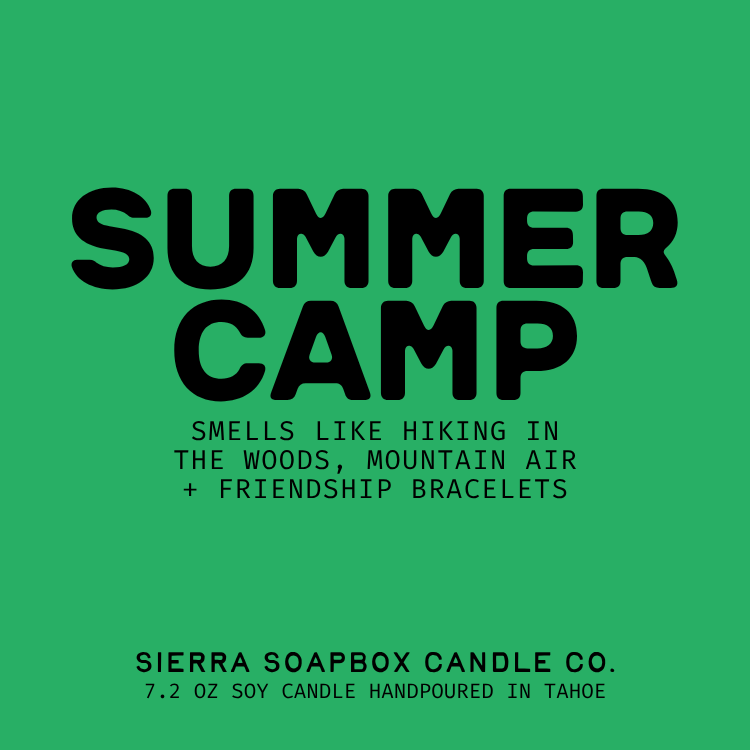 Sierra Soapbox Summer Camp Candle - Pine + Moss