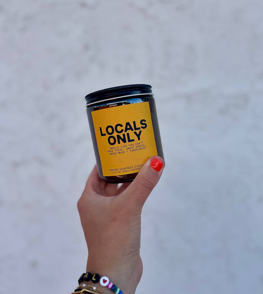 Sierra Soapbox 'Locals Only' Candle - Santal + Sandalwood