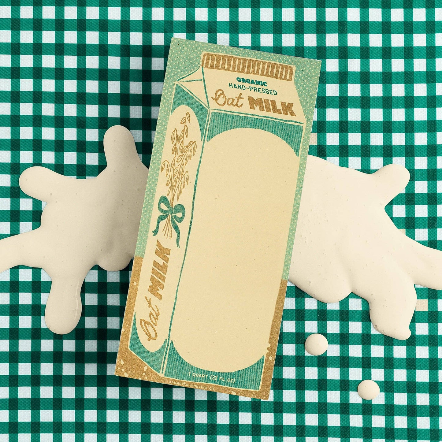 Bromstad Printing Co. Oat Milk Risograph Notepad