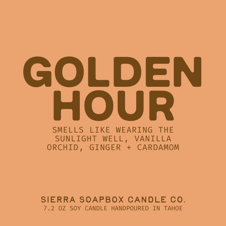 Sierra Soapbox 'Golden Hour' Candle - Vanilla Orchid + Ginger