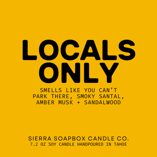 Sierra Soapbox 'Locals Only' Candle - Santal + Sandalwood