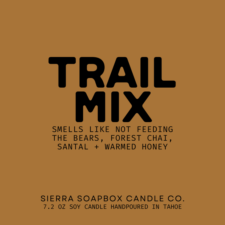 Sierra Soapbox Co. 'Trail Mix' (Spiced Chai + Santal) Candle