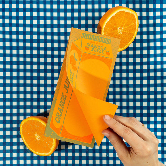Bromstad Printing Co. Orange Juice Risograph Notepad