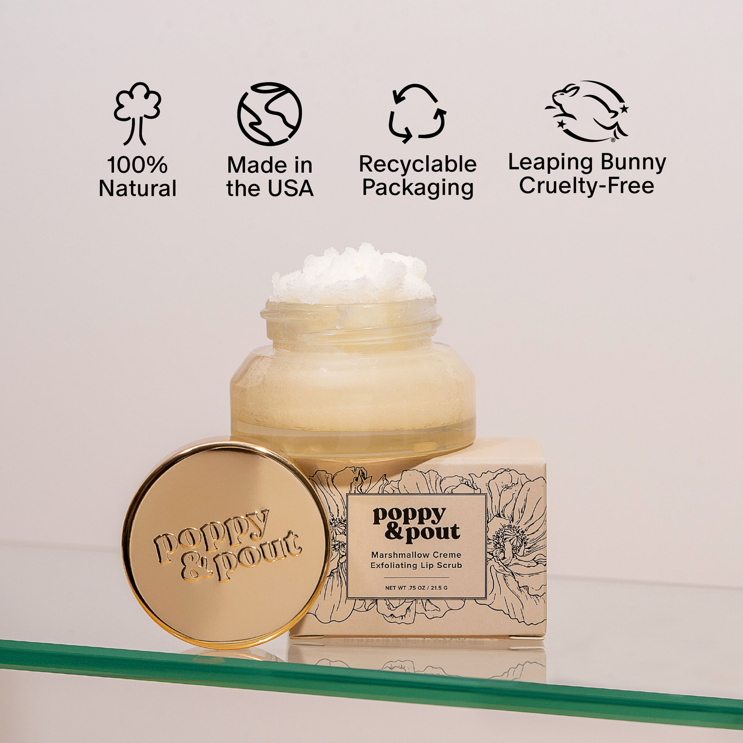 Marshmallow Creme Exfoliating Lip Scrub