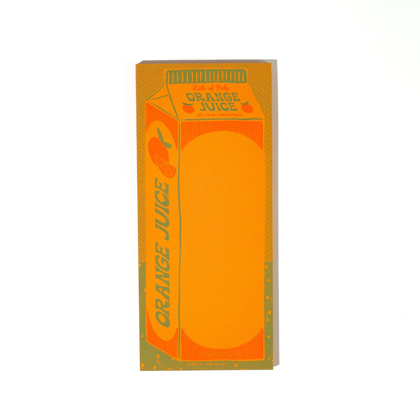 Bromstad Printing Co. Orange Juice Risograph Notepad