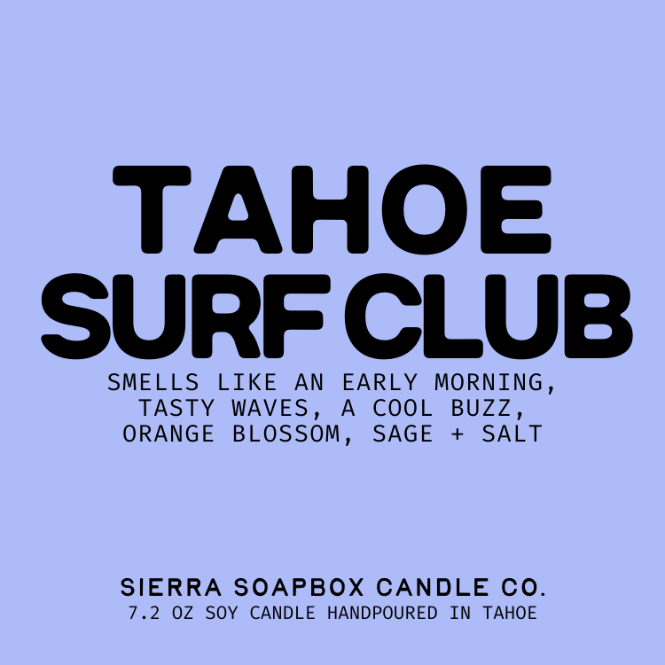 Sierra Soapbox 'Tahoe Surf Club' Candle - Orange Blossom + Sage