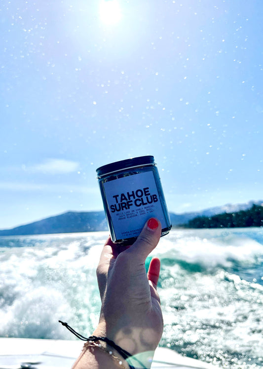 Sierra Soapbox 'Tahoe Surf Club' Candle - Orange Blossom + Sage