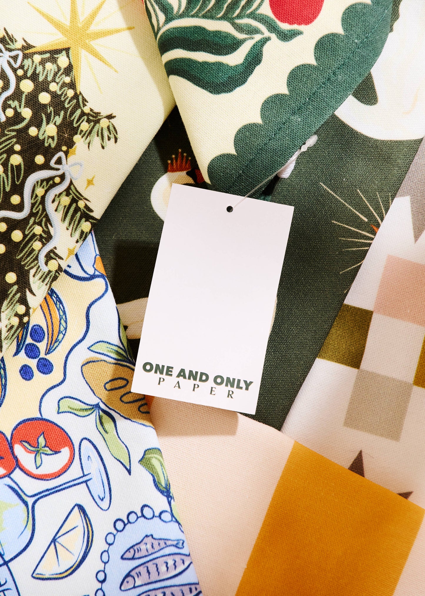 Red Blossom Cotton Tea Towel