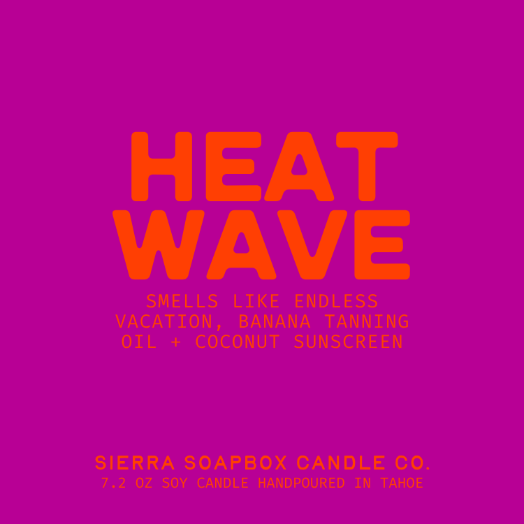 Sierra Soapbox 'Heat Wave' Candle - Banana Tanning Oil