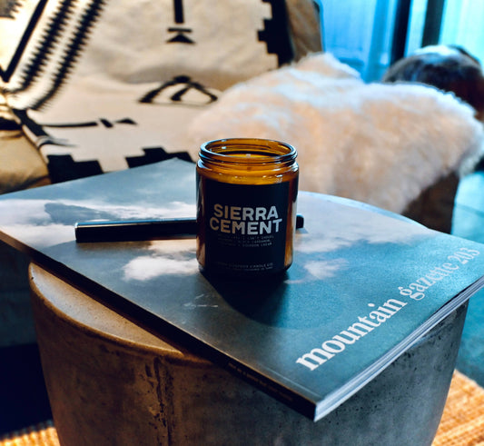 Sierra Soapbox Co. 'Sierra Cement' (Cardamom + Bourbon) Candle