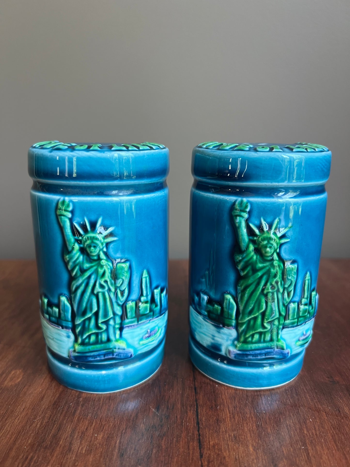 Statue of Liberty Ceramic Salt & Pepper Shakers, Set of 2