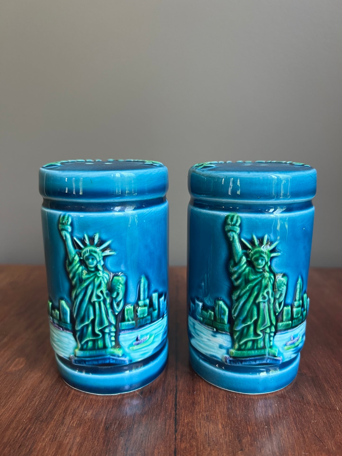 Statue of Liberty Ceramic Salt & Pepper Shakers, Set of 2