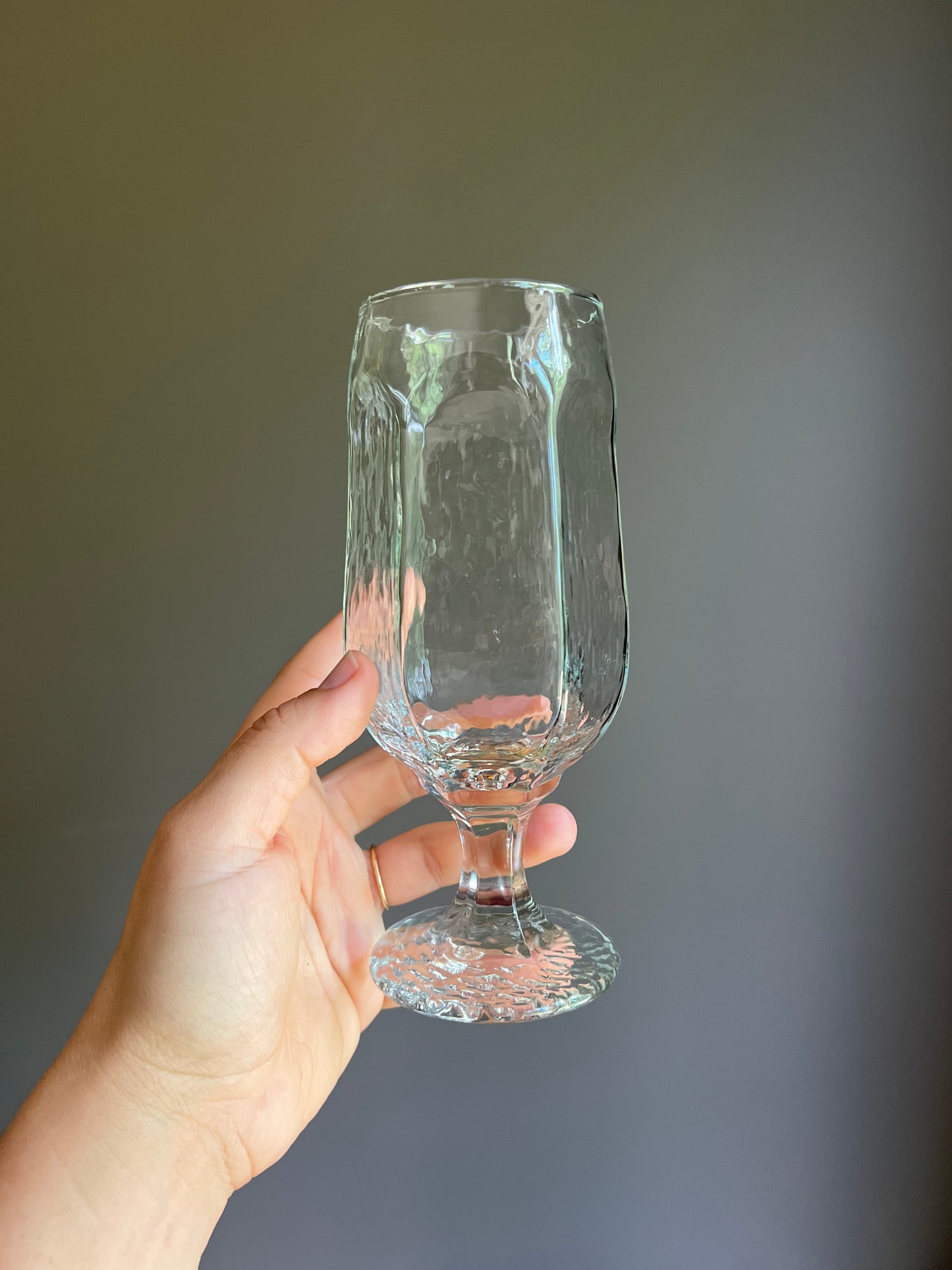 Libbey Chivalry Stemmed Beer Glasses, Set of 4