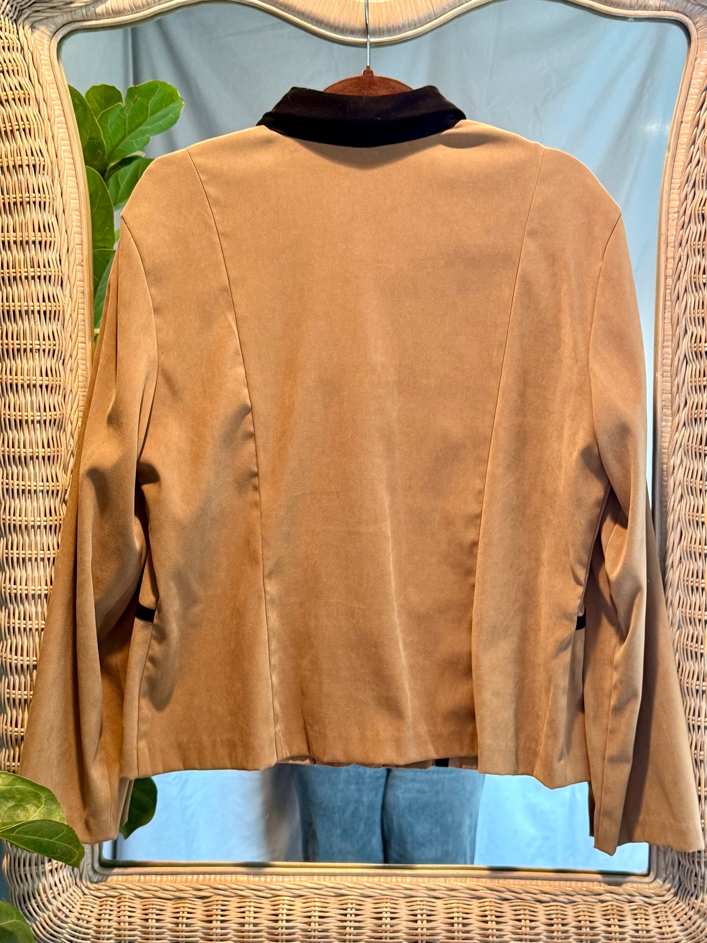 R.J. & Co. Camel Jacket with Contrast Piping (1990's)