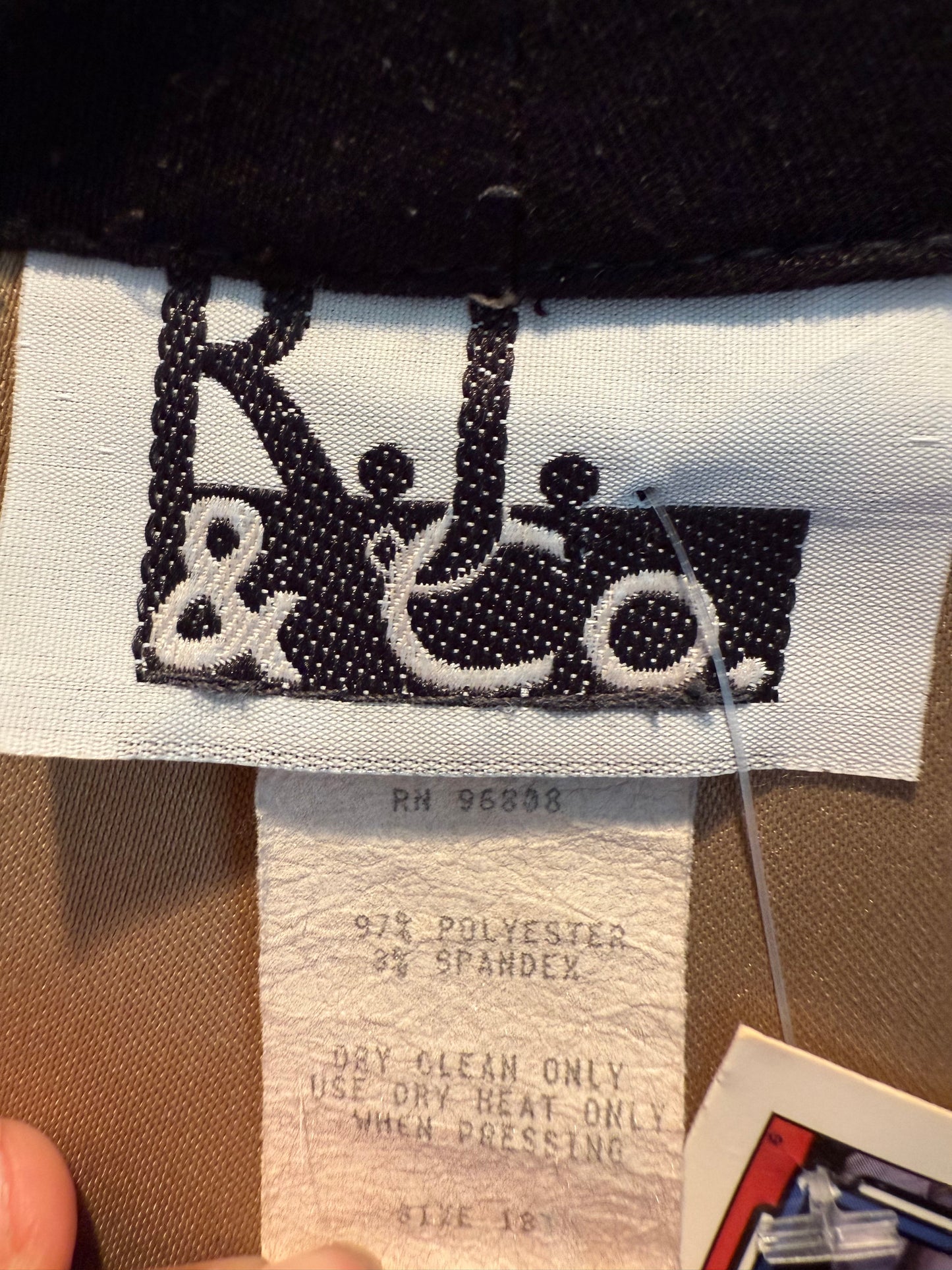 R.J. & Co. Camel Jacket with Contrast Piping (1990's)