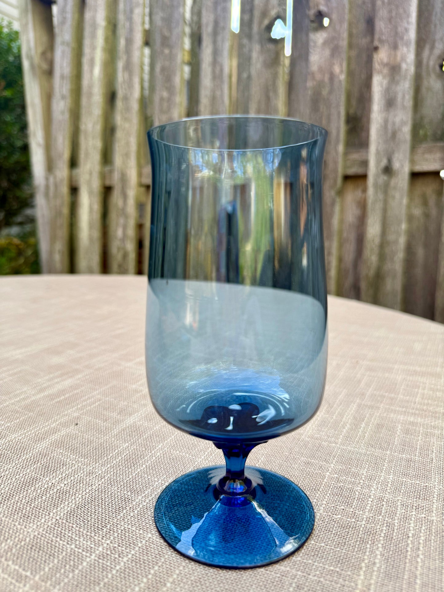 Lenox 'Blue Mist' Crystal Iced Tea Glasses, Set of 6 (1970's-1980's)