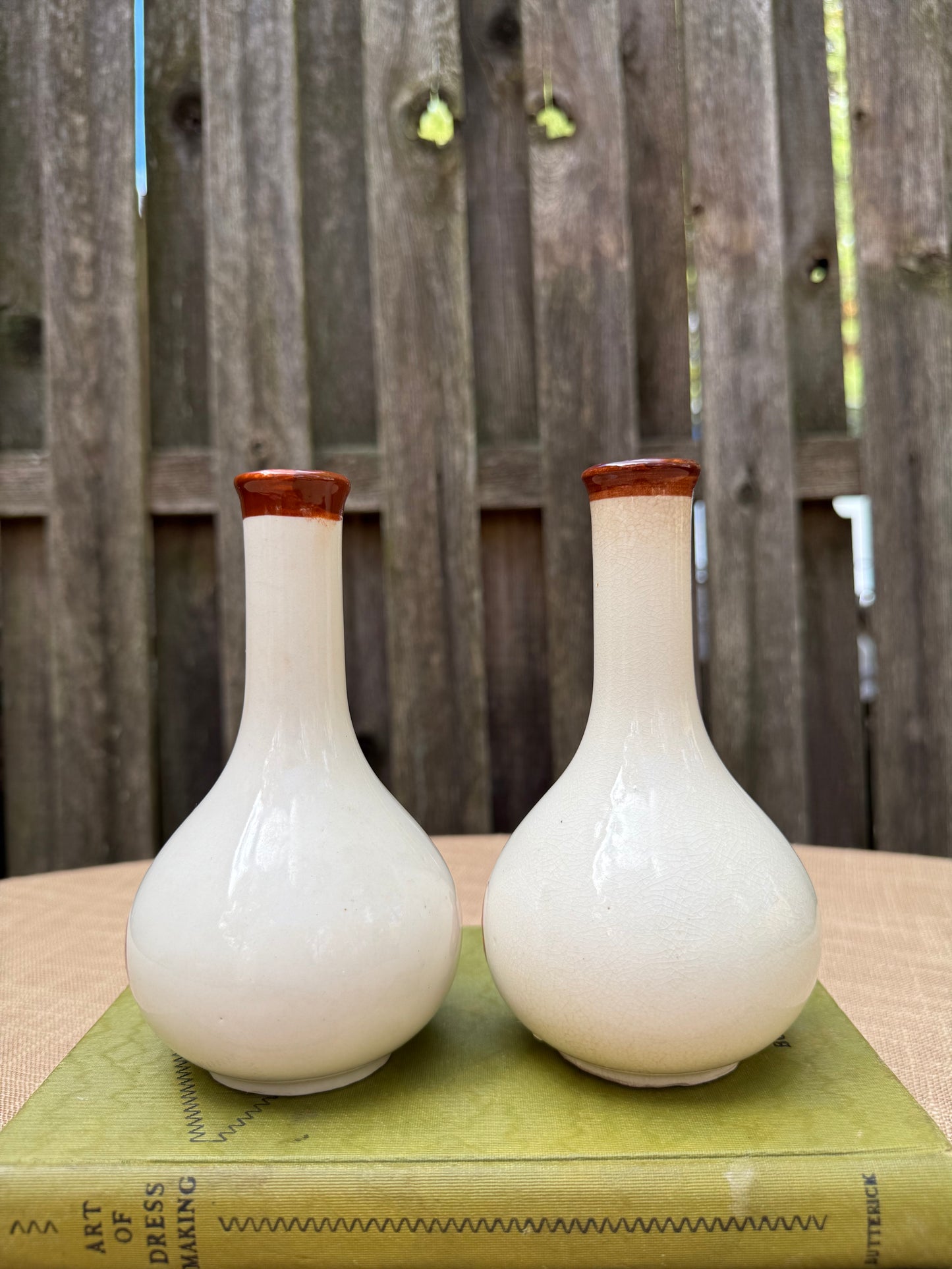 Oil & Vinegar Handpainted Cruet Set (1960's-1970's)