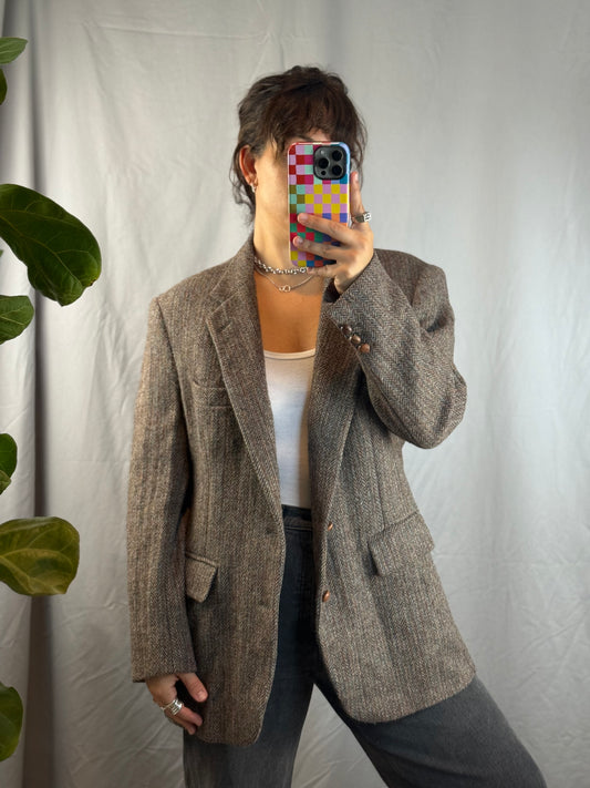 Harris Tweed x David’s 100% Scottish Wool Sports Coat (1960's-1970's)