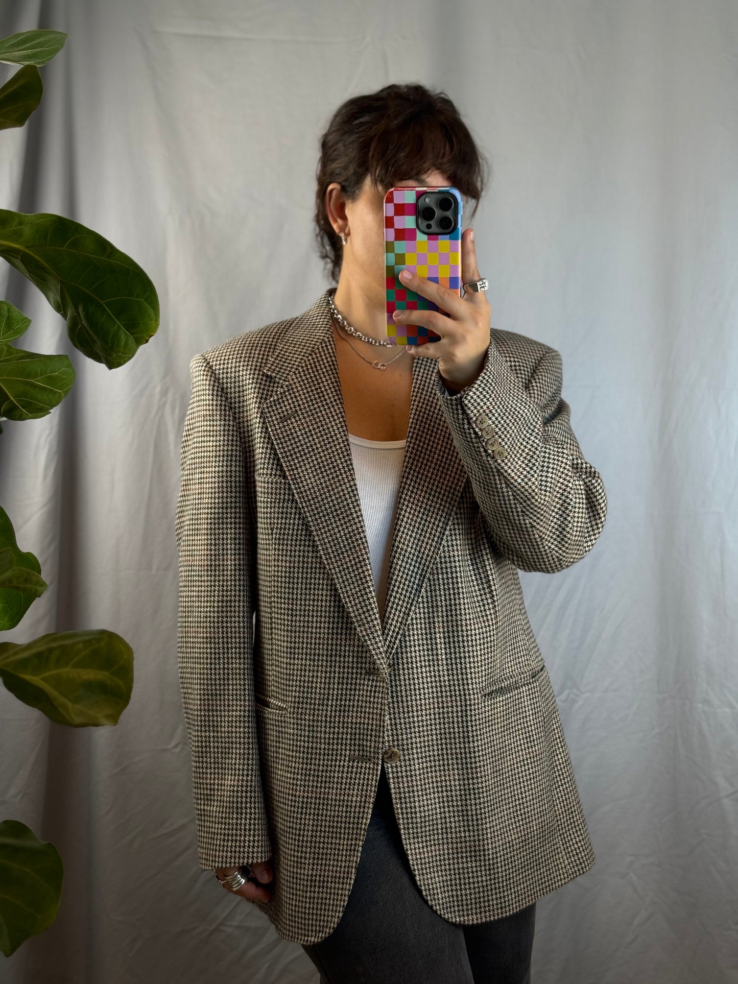 Evan-Picone x Stern's Houndstooth Sports Coat (1970's-1980's)
