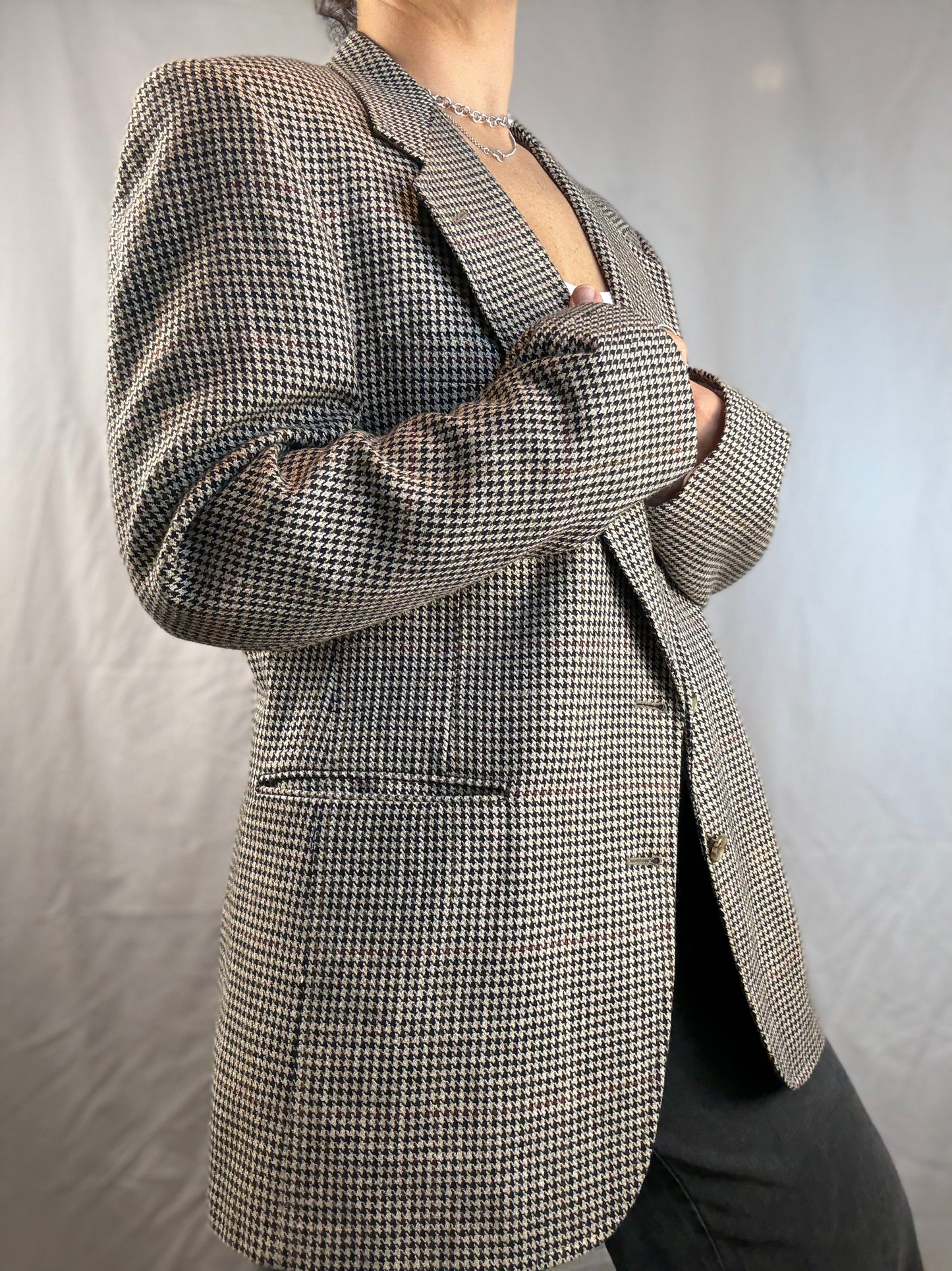 Evan-Picone x Stern's Houndstooth Sports Coat (1970's-1980's)