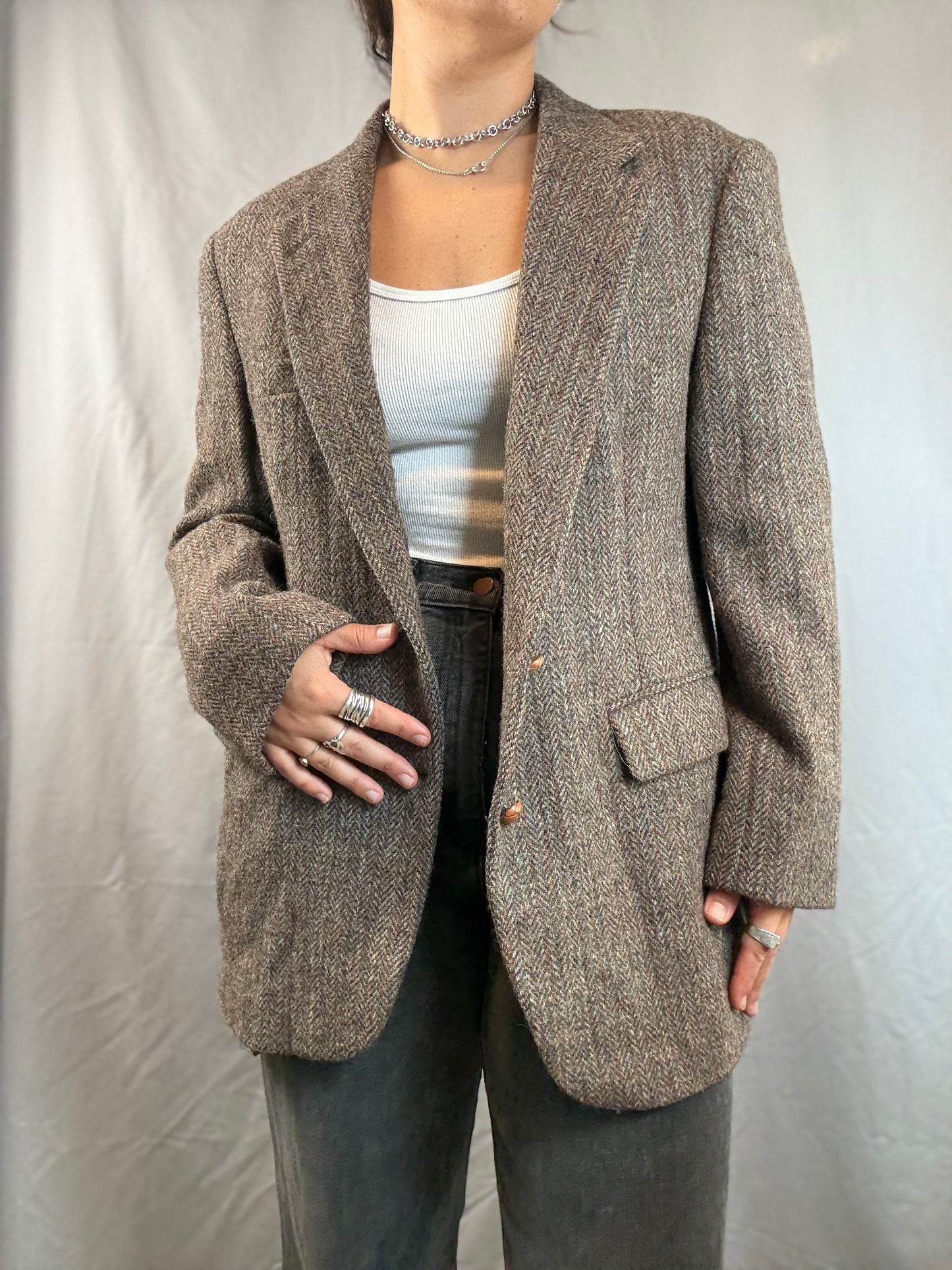 Harris Tweed x David’s 100% Scottish Wool Sports Coat (1960's-1970's)