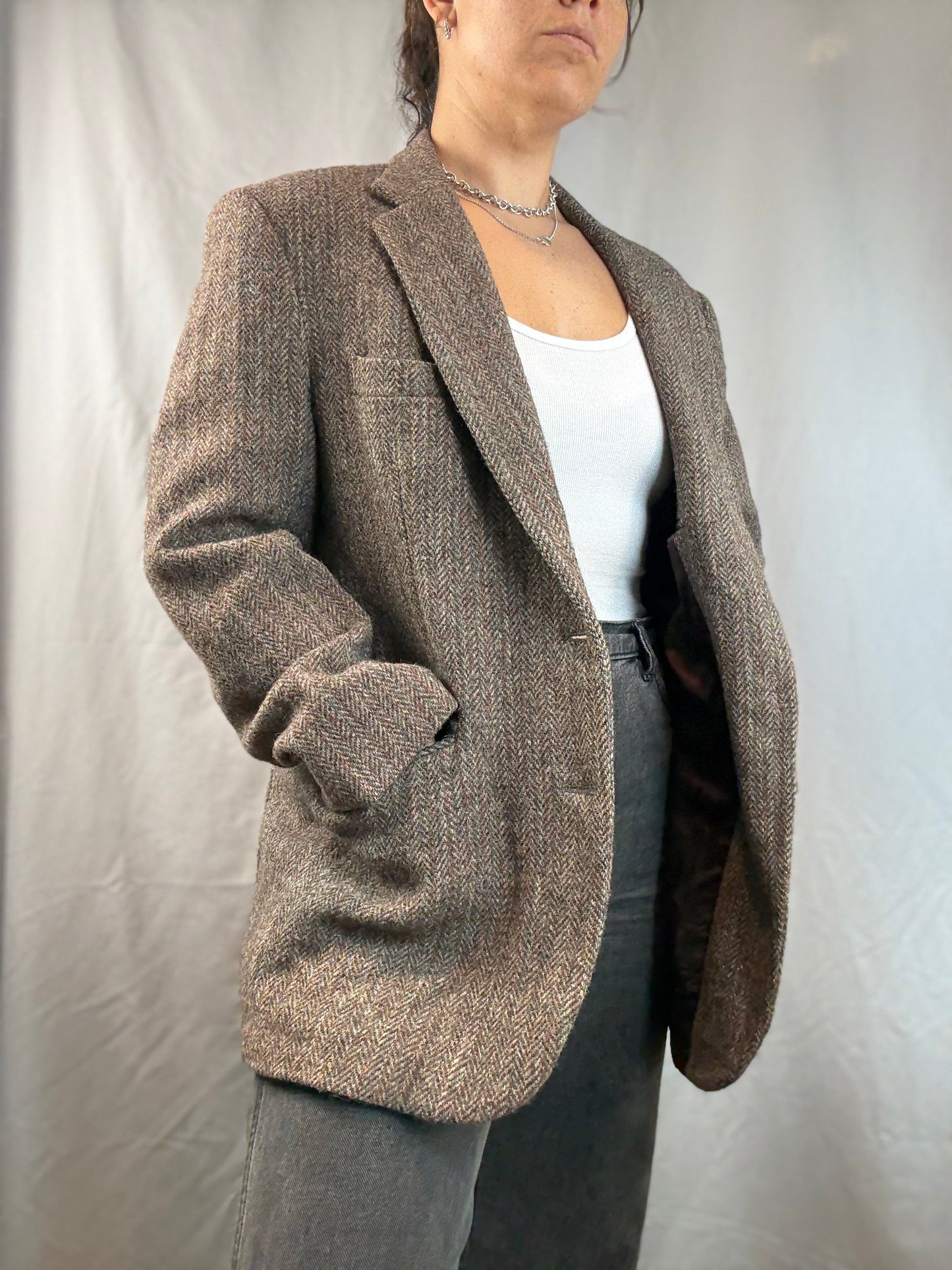 Harris Tweed x David’s 100% Scottish Wool Sports Coat (1960's-1970's)