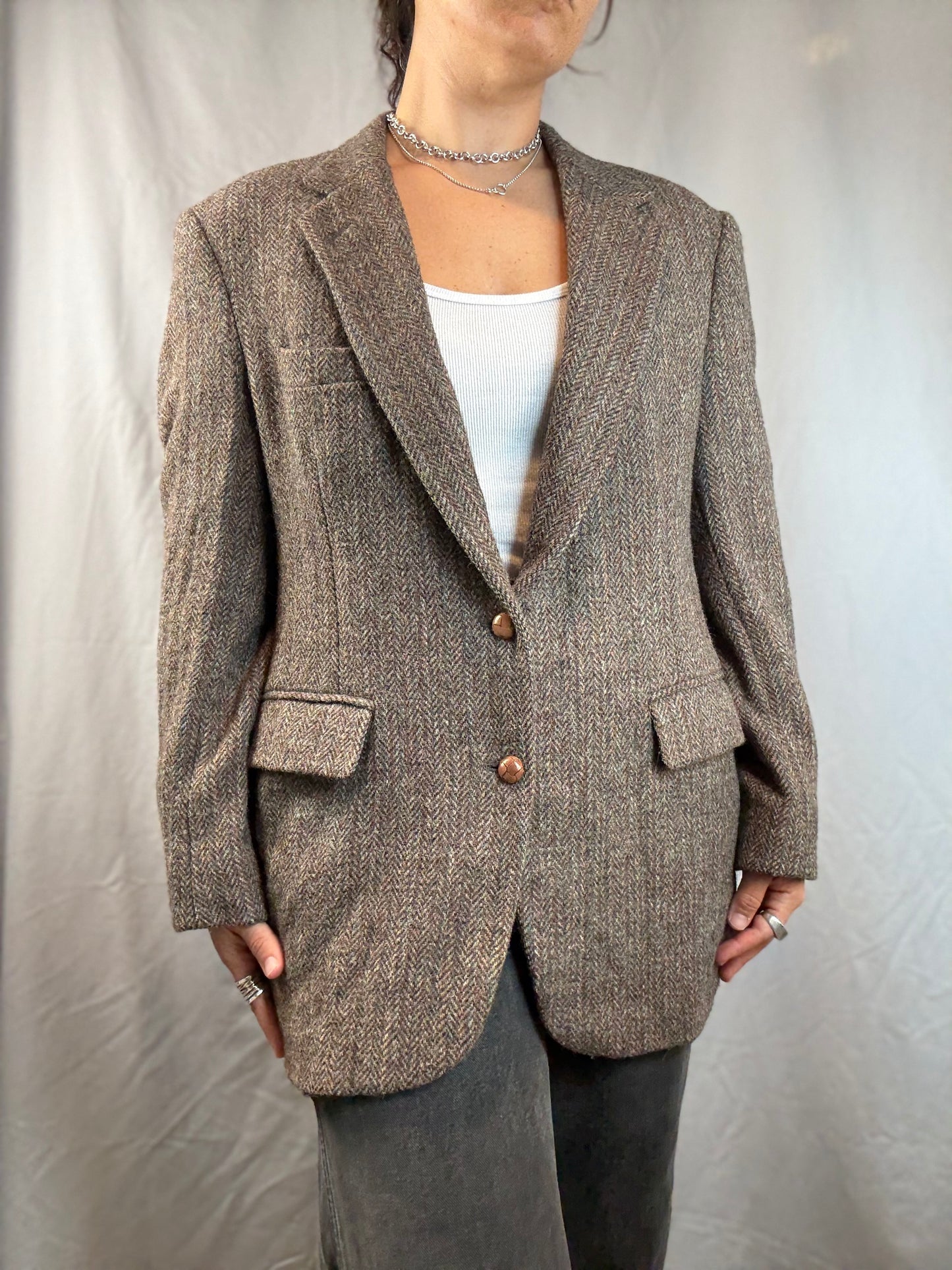 Harris Tweed x David’s 100% Scottish Wool Sports Coat (1960's-1970's)