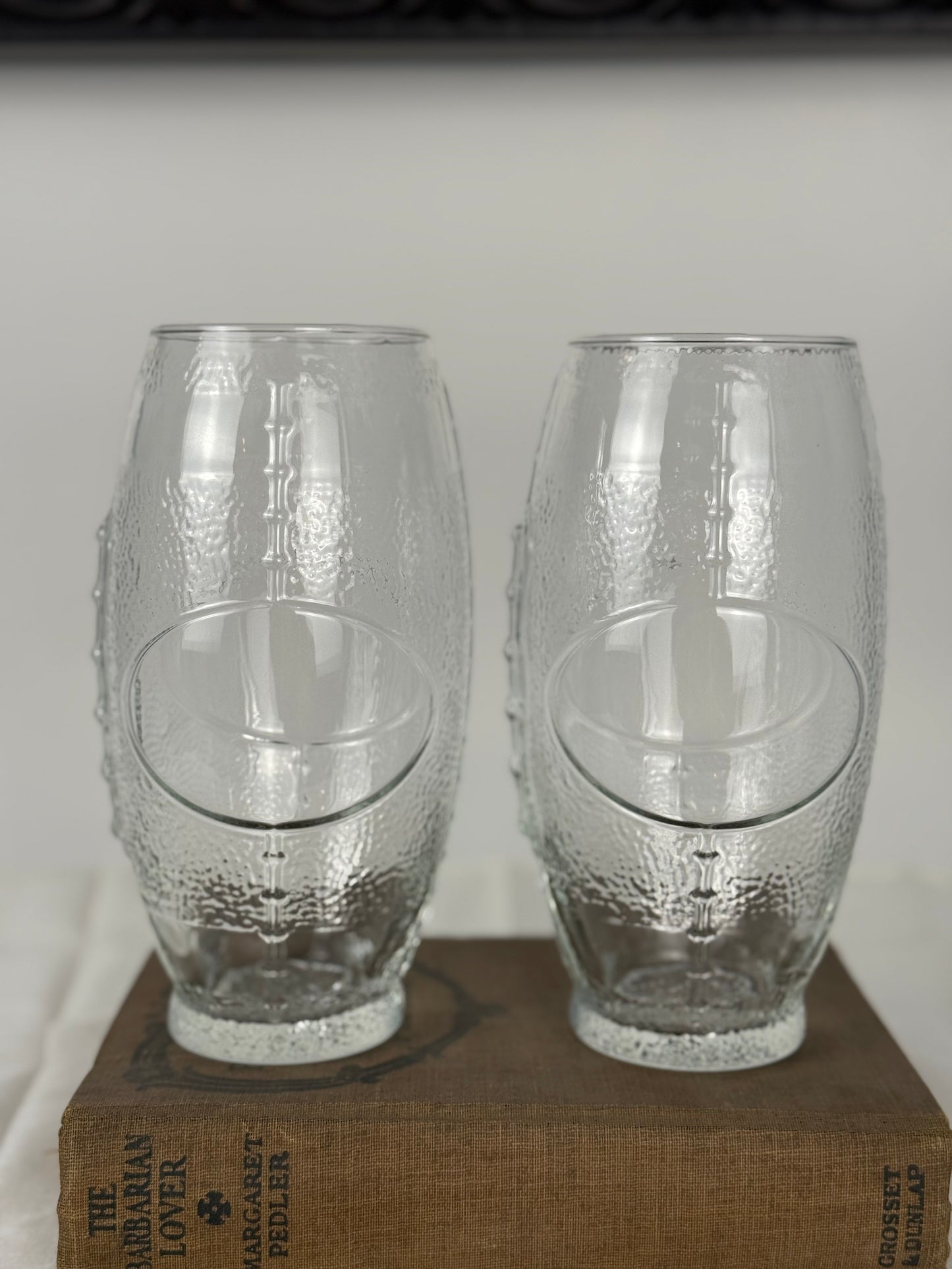 Libbey Football Glasses, Set of 2 (1990's-Y2K)
