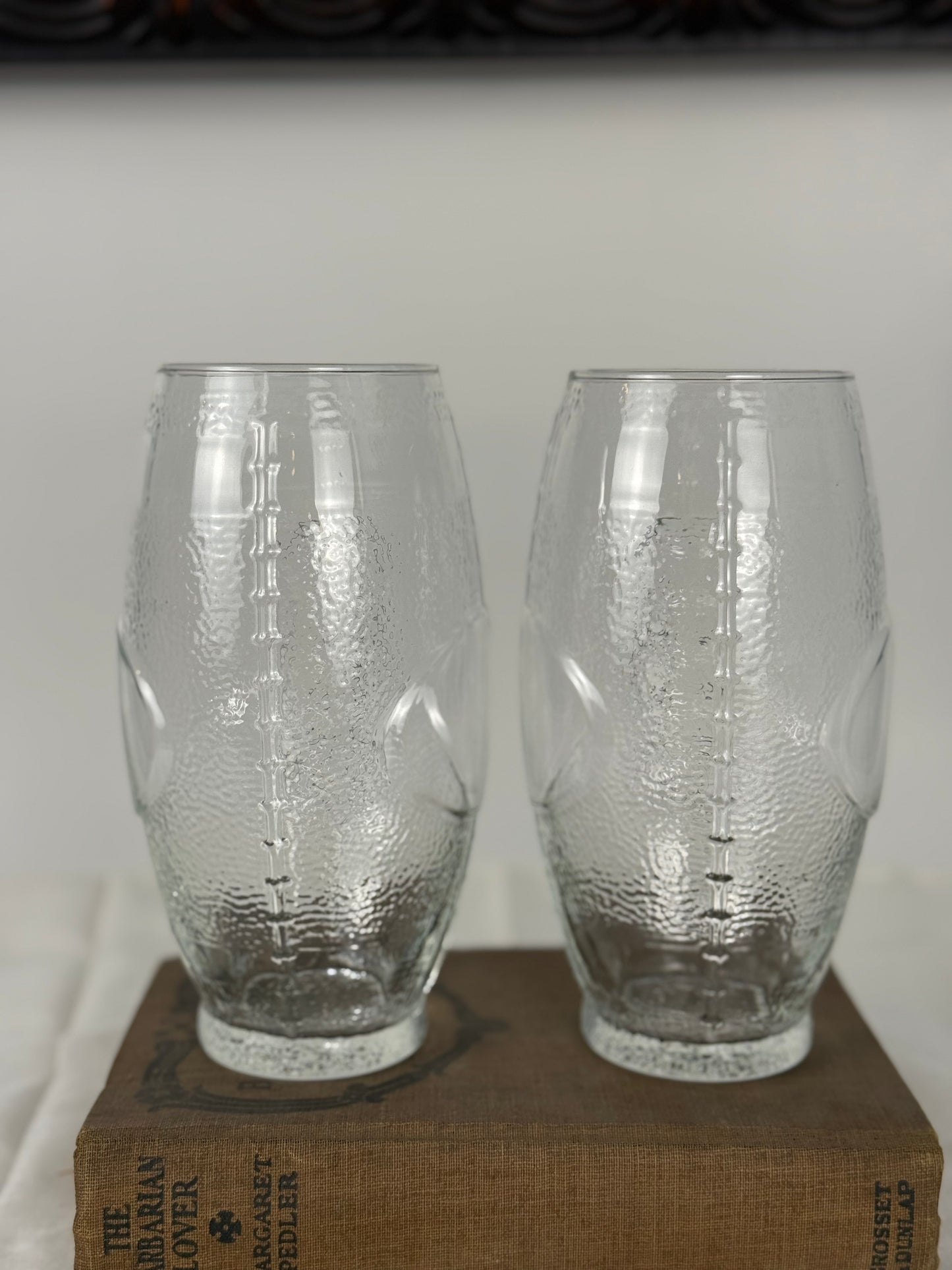 Libbey Football Glasses, Set of 2 (1990's-Y2K)