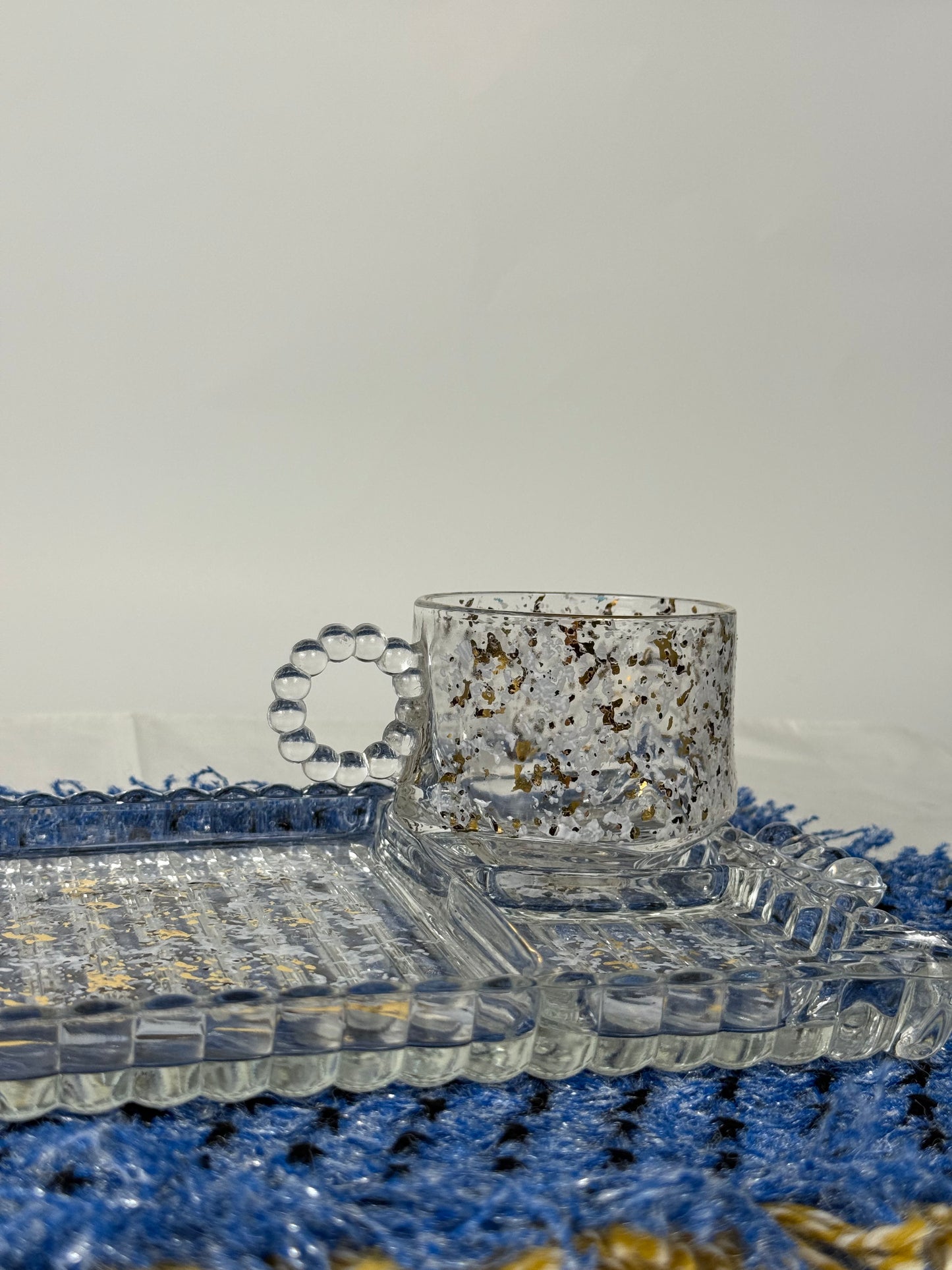 Sip n Smoke Snack Trays, Set of 4 (1950's-1960's)