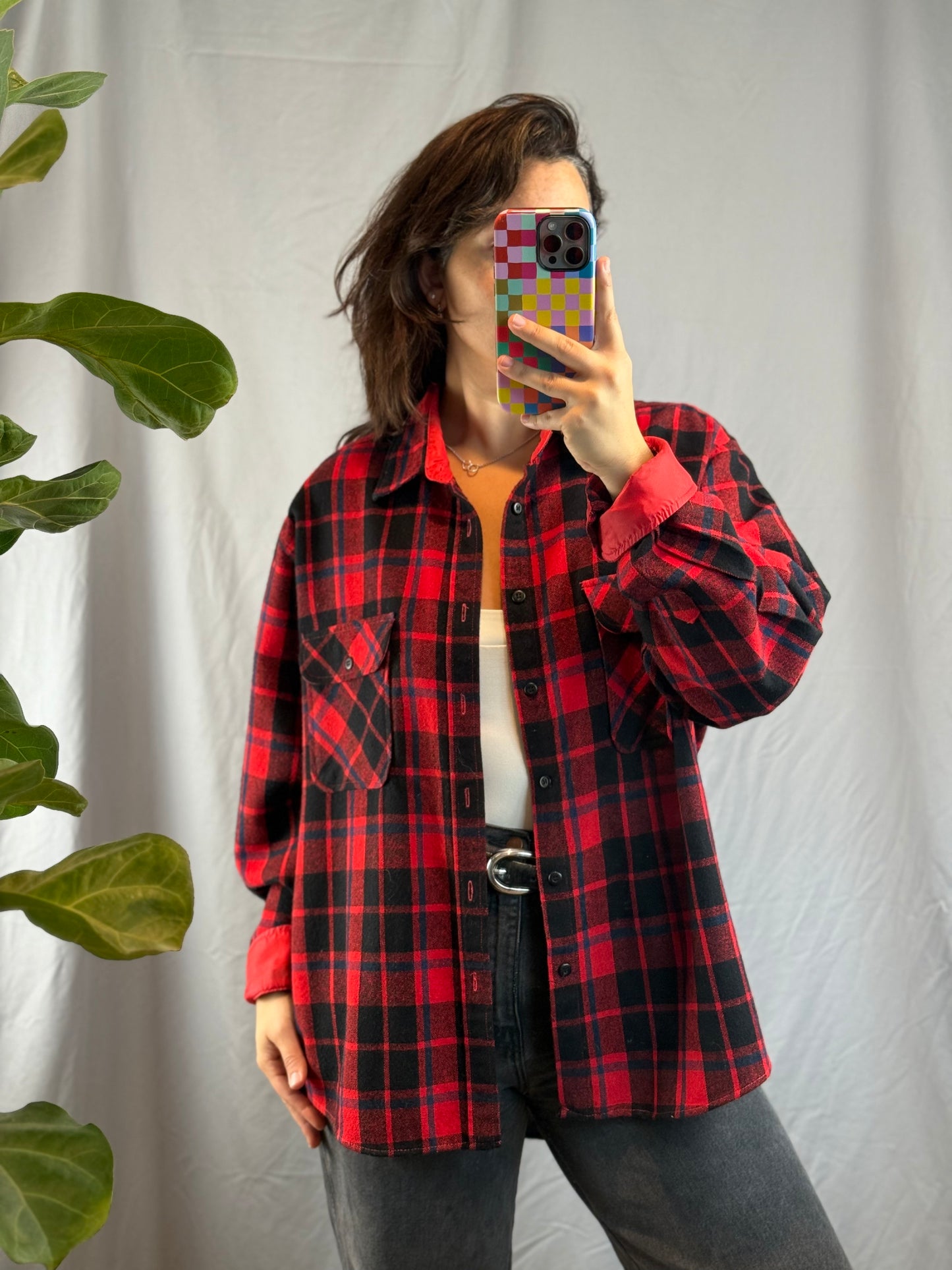 Fieldmaster Plaid Flannel Shirt (1970's-1980's)