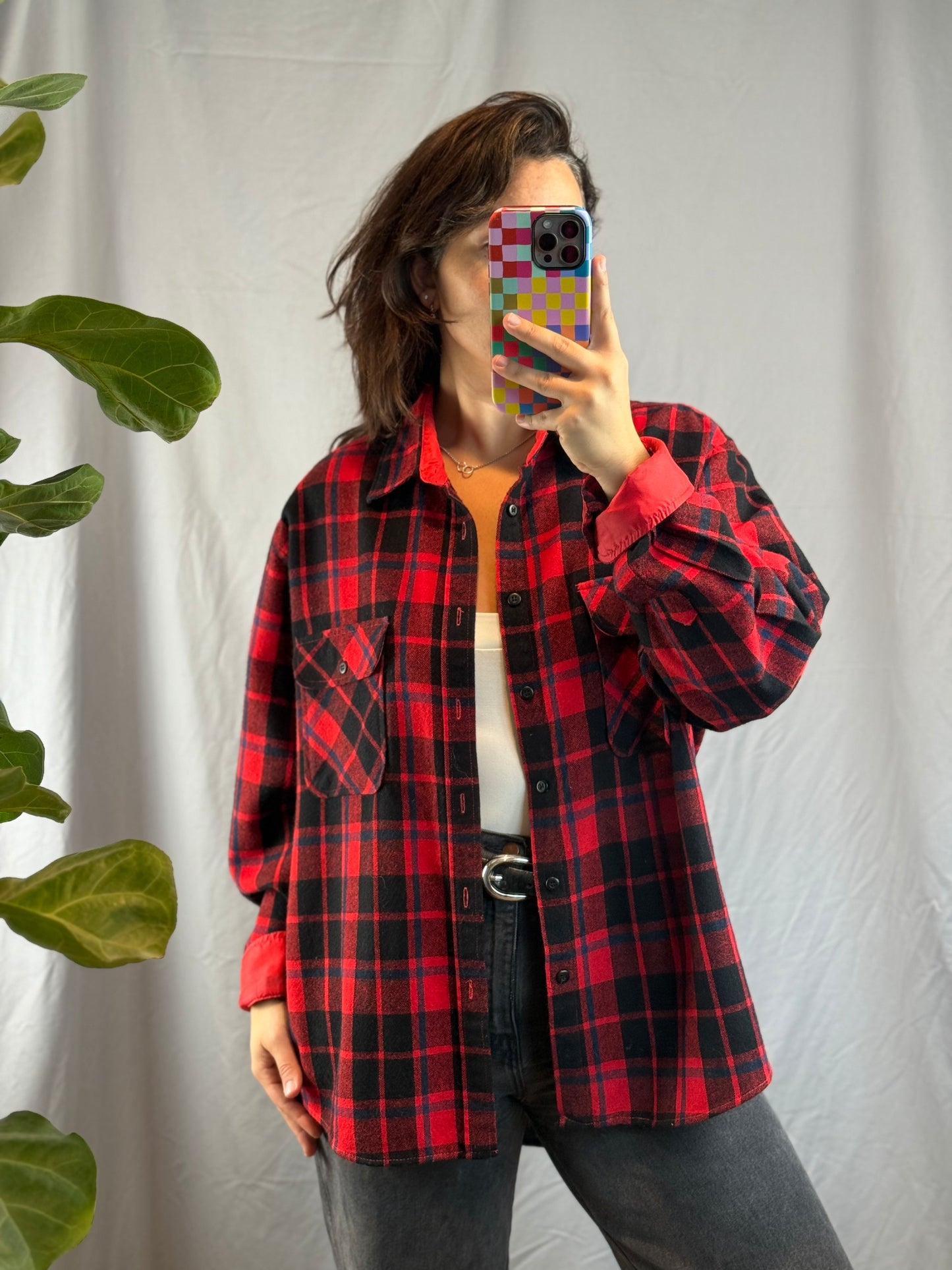 Fieldmaster Plaid Flannel Shirt (1970's-1980's)