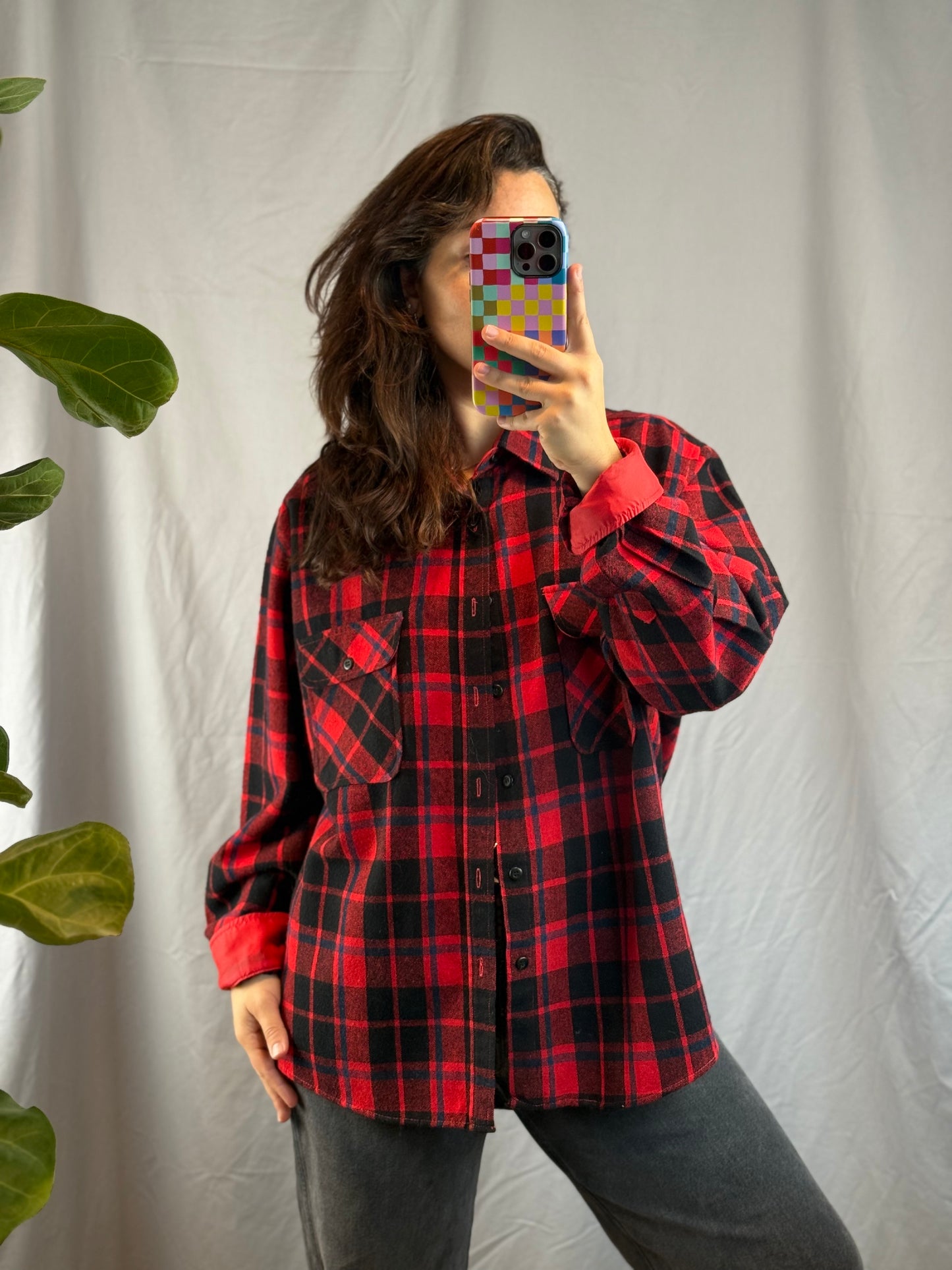 Fieldmaster Plaid Flannel Shirt (1970's-1980's)