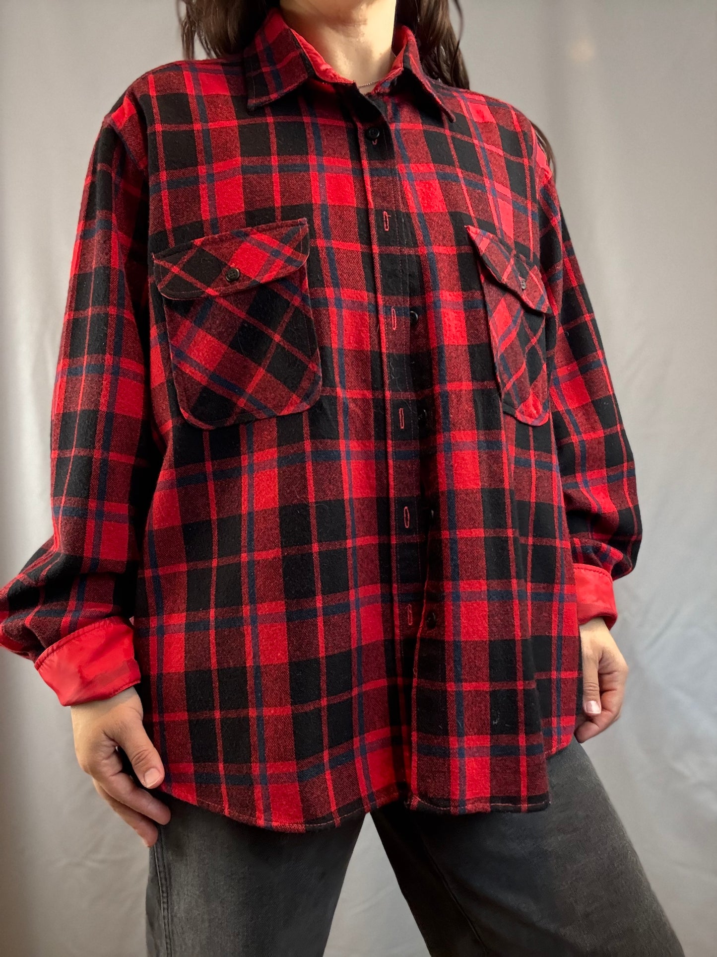 Fieldmaster Plaid Flannel Shirt (1970's-1980's)