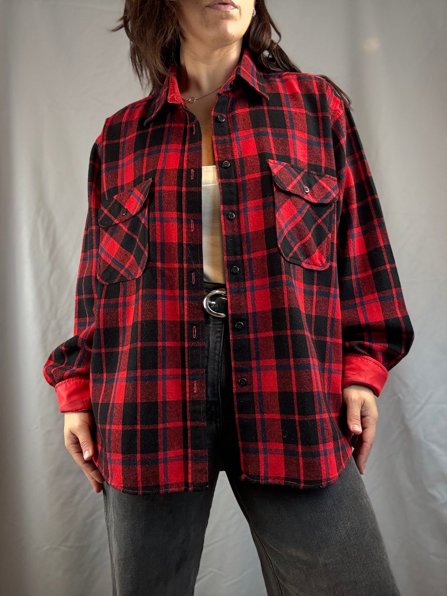 Fieldmaster Plaid Flannel Shirt (1970's-1980's)