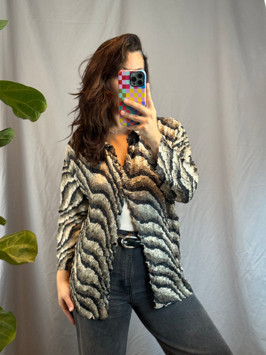 Petals Magic Scarf Slinky Shirt (1990's-Y2K)