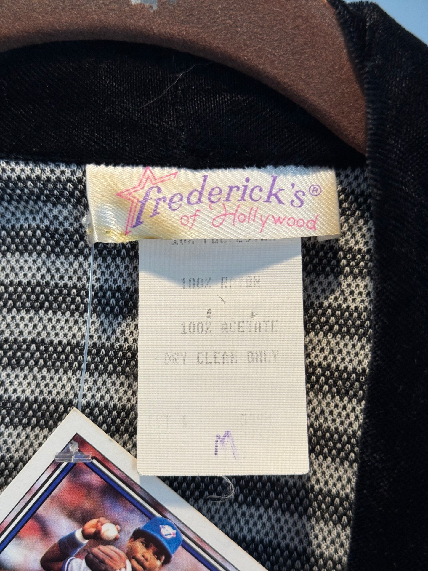Frederick's of Hollywood Houndstooth Blazer (1980's-1990's)