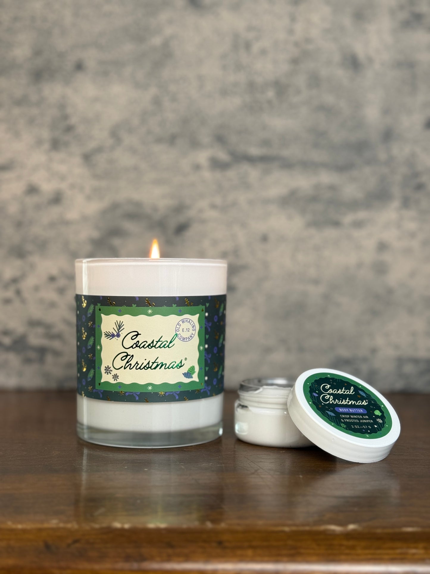 Coastal Christmas Candle & Body Butter Gift Set