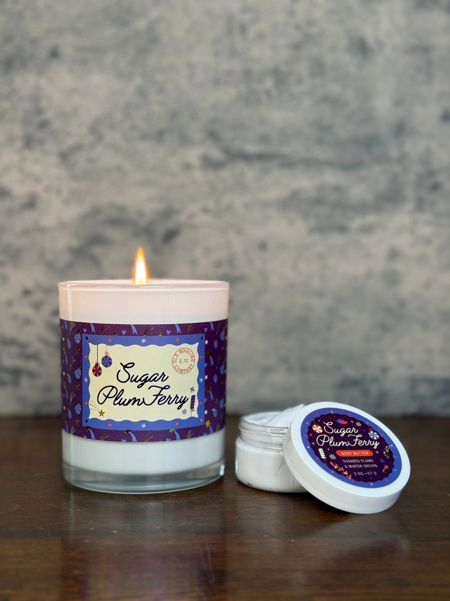 Sugar Plum Ferry Candle & Body Butter Gift Set