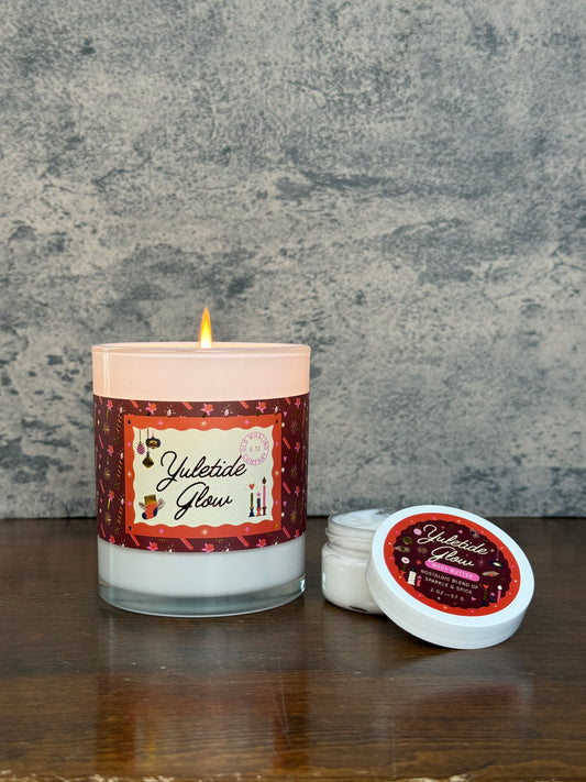 Yuletide Glow Candle & Body Butter Gift Set