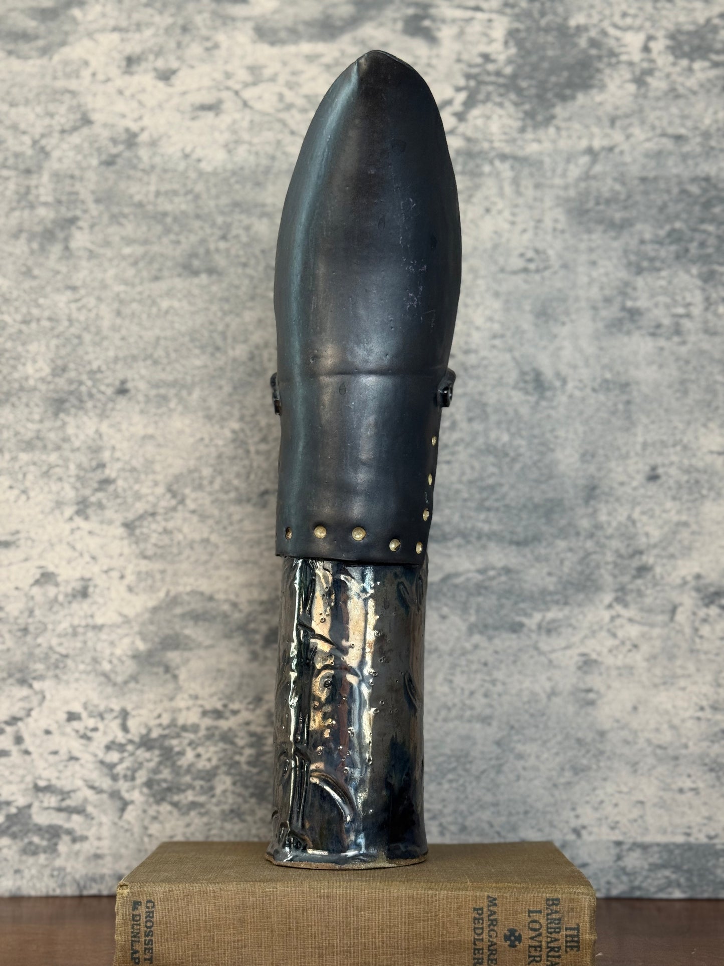 Handmade Ceramic Armour Pitcher / Vase